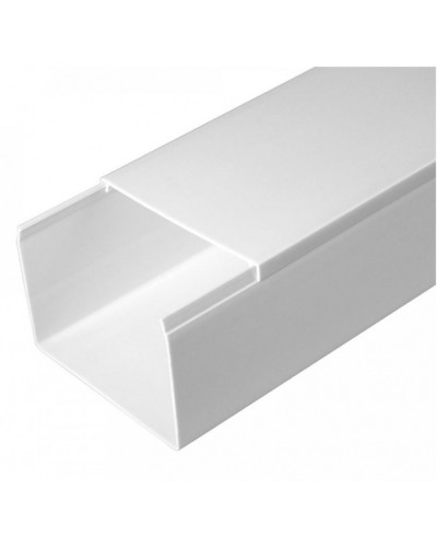 Кабель-канал белый 2-й замок в п/э 80х60 (18м/уп) Промрукав (PR.0580601) в Чебоксарах Кабель-канал Pintop.ru