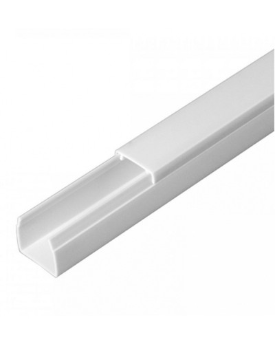 Кабель-канал белый 2-й замок в п/э 16х16 (120м/уп) Промрукав (PR.0616161) в Чебоксарах Кабель-канал Pintop.ru