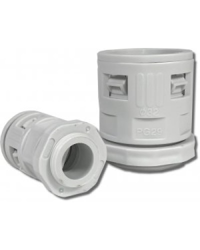 Муфта вводная для гофрированных труб серая ВМ-ГТ-25 Промрукав PR08.3270 в Чебоксарах Повороты, муфты, тройники Pintop.ru