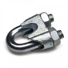 Зажим троса одинарный D6мм тип "Слоник" DIN 741 (100 шт/уп) Промрукав (PR08.3894)