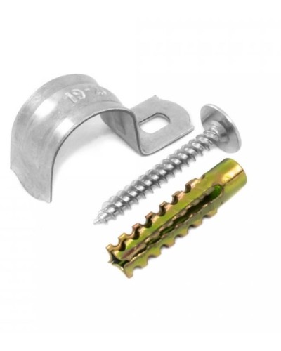 Комплекты для крепления ОКЛ с использованием самореза, дюбеля и скобы СМО 25-26 (100 шт) Промрукав (PR08.4998) в Чебоксарах Держатели, клипсы, скобы Pintop.ru