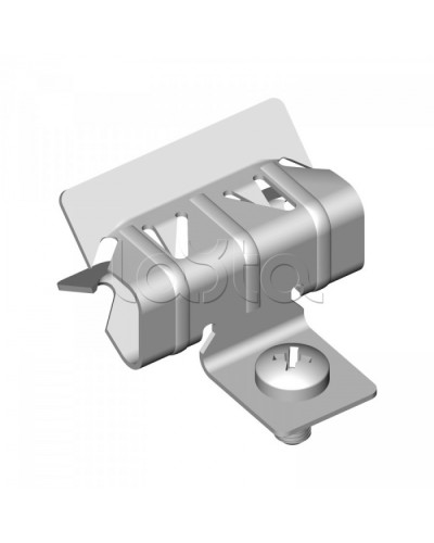 Зажим балочный 8-14 мм с отгибом и винтом М6х9 Промрукав (PR08.5836) в Чебоксарах Аксессуары для лотков Pintop.ru