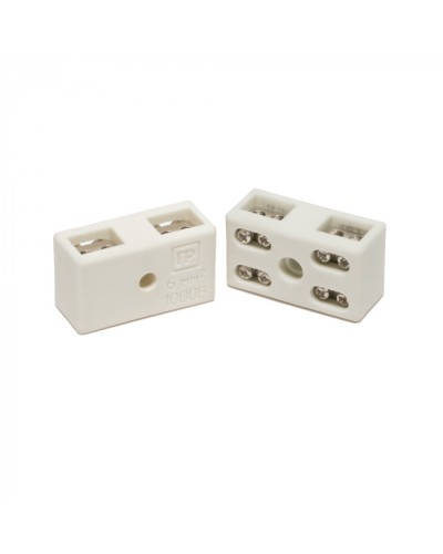 Клемма керам. латунь 6 мм² 2 пары на 8 контактов (5 шт/уп) Промрукав (PR08.7164) в Чебоксарах Аксессуары для кабель-канала Pintop.ru