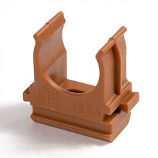 Крепёж-клипса для труб АБС-пластик бук д16 (100шт/2000шт уп/кор) Промрукав (PR13.0045)