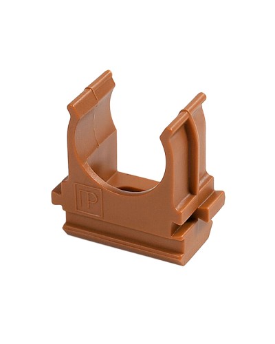 Крепёж-клипса для труб АБС-пластик бук д20 (100шт/1500шт уп/кор) Промрукав (PR13.0046) в Чебоксарах Держатели, клипсы, скобы Pintop.ru