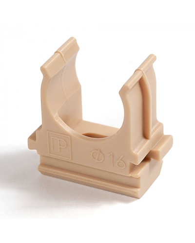 Крепёж-клипса для труб АБС-пластик сосна д16 в малой упаковке (10шт/1000шт уп/кор) Промрукав (PR13.0054) в Чебоксарах Держатели, клипсы, скобы Pintop.ru