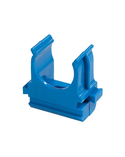 Крепёж-клипса для труб АБС-пластик синяя д25 в малой упаковке (10шт/500шт уп/кор) Промрукав (PR13.0062) в Чебоксарах Держатели, клипсы, скобы Pintop.ru