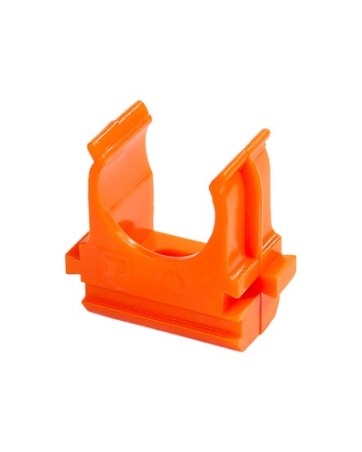 Крепёж-клипса для труб АБС-пластик оранжевая д20 (100шт/1500шт уп/кор) Промрукав (PR13.0064) в Чебоксарах Держатели, клипсы, скобы Pintop.ru
