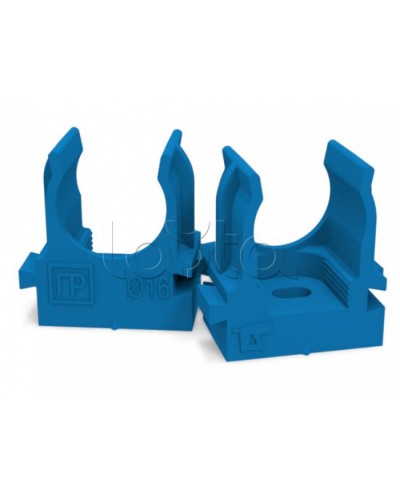 Крепеж-клипса для труб для монтажного пистолета синяя д16 (100шт/1100шт уп/кор) Промрукав (PR13.0143) в Чебоксарах Держатели, клипсы, скобы Pintop.ru