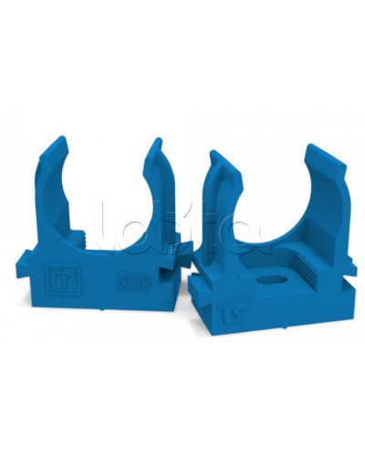 Крепеж-клипса для труб для монтажного пистолета синяя д20 (100шт/900шт уп/кор) Промрукав (PR13.0144) в Чебоксарах Держатели, клипсы, скобы Pintop.ru
