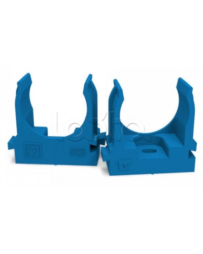 Крепеж-клипса для труб для монтажного пистолета синяя д25 (100шт/700шт уп/кор) Промрукав (PR13.0145) в Чебоксарах Держатели, клипсы, скобы Pintop.ru