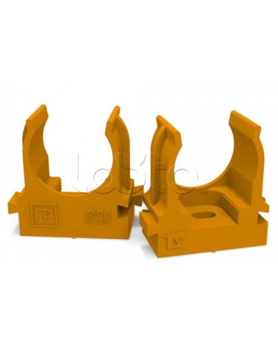 Крепеж-клипса для труб для монтажного пистолета оранжевая д20 (100шт/900шт уп/кор) Промрукав (PR13.0152) в Чебоксарах Держатели, клипсы, скобы Pintop.ru