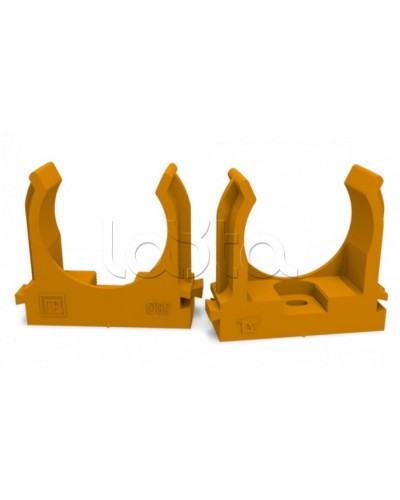 Крепеж-клипса для труб для монтажного пистолета оранжевая д32 (25шт/500шт уп/кор) Промрукав (PR13.0154) в Чебоксарах Держатели, клипсы, скобы Pintop.ru