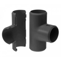 Тройник разборный черный д32 (1шт/200шт уп/кор) Промрукав (PR13.0180)