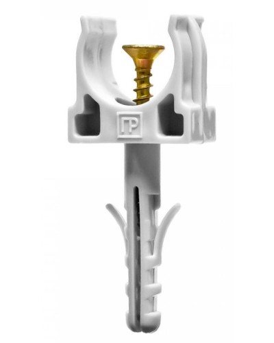 Крепеж-клипса с дюбелем и саморезом серая д16 (100шт/1500шт уп/кор) Промрукав (PR13.0215) в Чебоксарах Крепеж: Дюбели, шурупы, саморезы Pintop.ru