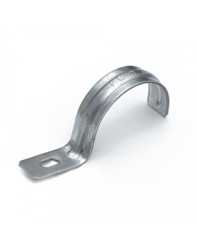 Скоба металлическая однолапковая усиленная противопожарная СМОУ d38-40 мм (50 шт/уп) Промрукав (PR13.02405) в Чебоксарах Держатели, клипсы, скобы Pintop.ru