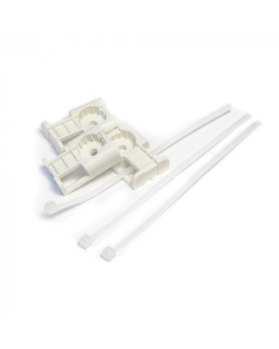 Комплекты крепления площадка для прямого монтажа белая со стяжкой 2,5х100 мм (100 шт) Промрукав (PR13.02512) в Чебоксарах Аксессуары для кабель-канала Pintop.ru