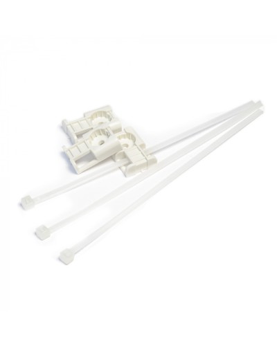 Комплекты крепления площадка для прямого монтажа белая со стяжкой 3,6х150 мм (100 шт) Промрукав (PR13.02514) в Чебоксарах Аксессуары для кабель-канала Pintop.ru