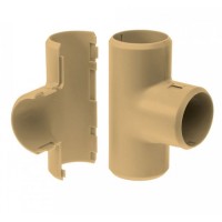 Тройник разборный сосна д32 (1шт/200шт уп/кор) Промрукав (PR13.0254)