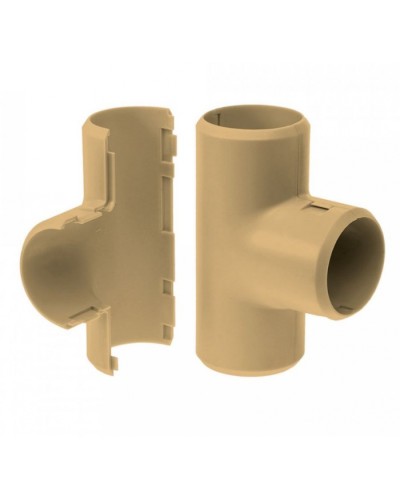 Тройник разборный сосна д32 (1шт/200шт уп/кор) Промрукав (PR13.0254) в Чебоксарах Повороты, муфты, тройники Pintop.ru