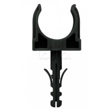 Крепеж-клипса с дюбелем черная д32 в малой упаковке (10шт/450шт уп/кор) Промрукав (PR13.0306)