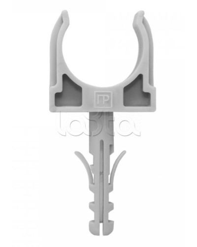 Крепеж-клипса с дюбелем серая д32 в малой упаковке (10шт/450шт уп/кор) Промрукав (PR13.0318) в Чебоксарах Крепеж: Дюбели, шурупы, саморезы Pintop.ru