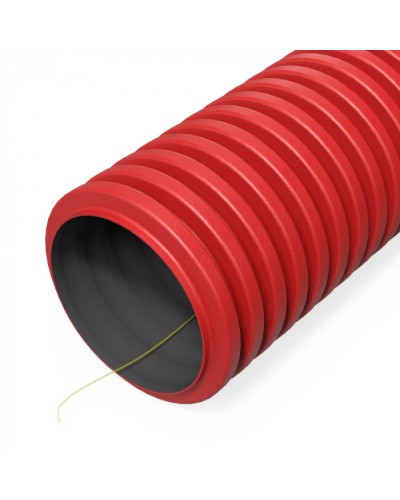 Труба гофр. двуст. ПНД гибкая тип 1250 (SN18) с/з красная d160 мм (50м/50м уп/пал) Промрукав (PR15.00983) в Чебоксарах Труба гофрированная Pintop.ru