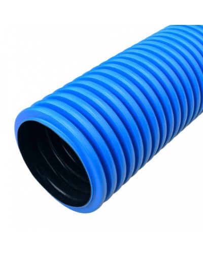 Труба гофрированная двустенная ПНД жесткая тип 450 (SN8) синяя д160 5,7м (22,8м/уп) Промрукав (PR15.0213) в Чебоксарах Труба гофрированная Pintop.ru
