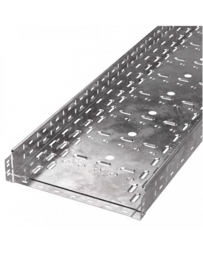 Лоток перфорированный Стандарт 400х80х3000 (1,0 мм) (6 м/уп) Промрукав (PR16.0015) в Чебоксарах Кабельные лотки Pintop.ru