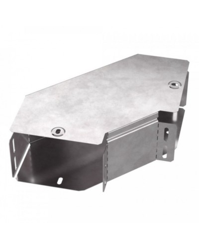 Угол горизонтальный 90 градусов с крышкой Стандарт 150х100 Промрукав (PR16.0416) в Чебоксарах Аксессуары для лотков Pintop.ru