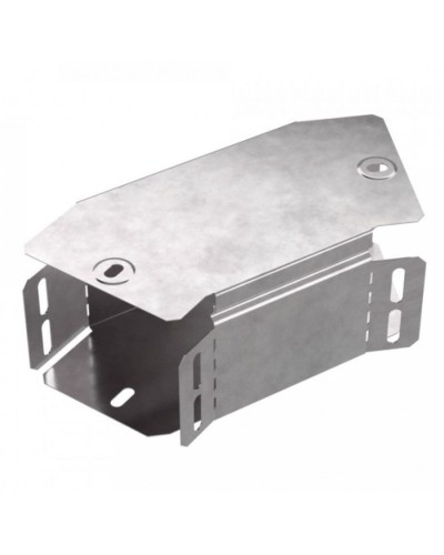 Угол горизонтальный 45 градусов с крышкой Стандарт 100х80 Промрукав (PR16.0424) в Чебоксарах Аксессуары для лотков Pintop.ru