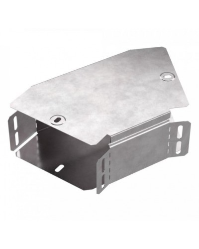 Угол горизонтальный 45 градусов с крышкой Стандарт 150х80 Промрукав (PR16.0427) в Чебоксарах Аксессуары для лотков Pintop.ru