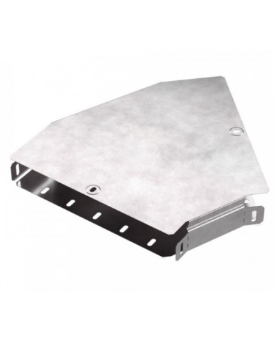 Угол горизонтальный 45 градусов с крышкой Стандарт 300х50 Промрукав (PR16.0429) в Чебоксарах Аксессуары для лотков Pintop.ru