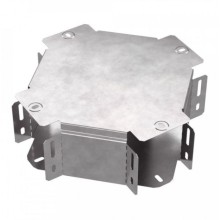 Х-образный ответвитель с крышкой Стандарт 100х100 Промрукав (PR16.0458)