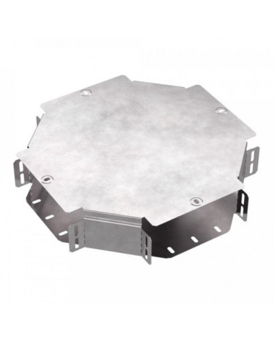 Х-образный ответвитель с крышкой Стандарт 200х80 Промрукав (PR16.0463) в Чебоксарах Аксессуары для лотков Pintop.ru