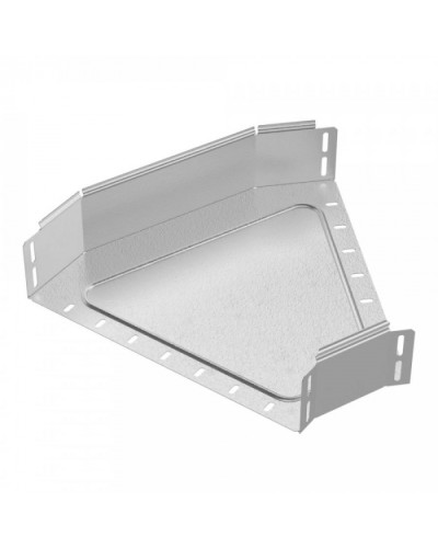 Угол горизонтальный 45 градусов Стандарт HDZ 400х100 Промрукав (PR16.1627) в Чебоксарах Аксессуары для лотков Pintop.ru