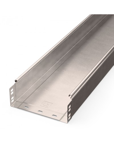 Лоток неперфорированный Стандарт INOX (AISI 409) 200х80х3000 (0,8 мм) (6 м/уп) Промрукав (PR16.2396) в Чебоксарах Кабельные лотки Pintop.ru