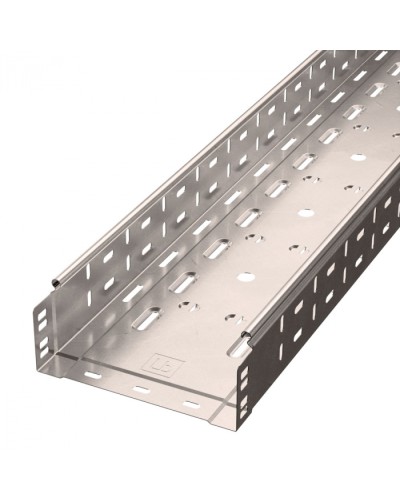 Лоток перфорированный Стандарт INOX (AISI 409) 200х80х3000 (0,8 мм) (6 м/уп) Промрукав (PR16.2418) в Чебоксарах Кабельные лотки Pintop.ru