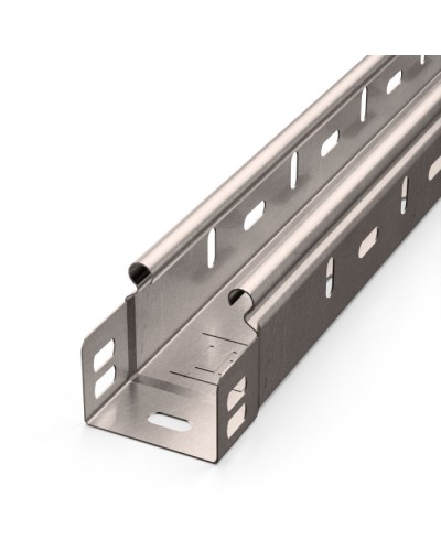 Лоток перфорированный Стандарт INOX (AISI 409) 50х50х3000 (0,7 мм) (24 м/уп) Промрукав (PR16.2428) в Чебоксарах Кабельные лотки Pintop.ru