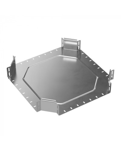 Ответвитель Х-образный Стандарт INOX (AISI 304) 400х100 Промрукав (PR16.3186) в Чебоксарах Аксессуары для лотков Pintop.ru