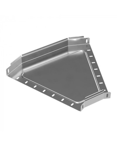 Угол горизонтальный 45 градусов Стандарт INOX (AISI 304) 400х50 Промрукав (PR16.3416) в Чебоксарах Аксессуары для лотков Pintop.ru