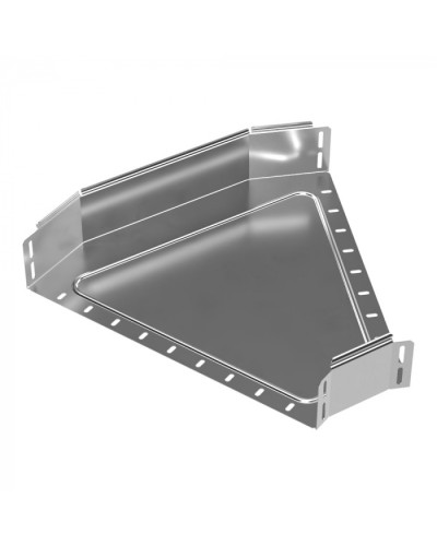 Угол горизонтальный 45 градусов Стандарт INOX (AISI 304) 400х80 Промрукав (PR16.3417) в Чебоксарах Аксессуары для лотков Pintop.ru