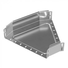 Угол горизонтальный 45 градусов Стандарт INOX (AISI 304) 400х100 Промрукав (PR16.3418)