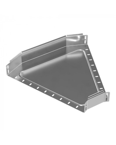 Угол горизонтальный 45 градусов Стандарт INOX (AISI 304) 500х80 Промрукав (PR16.3420) в Чебоксарах Аксессуары для лотков Pintop.ru