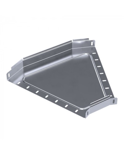 Угол горизонтальный 45 градусов Стандарт INOX (AISI 316) 400х50 Промрукав (PR16.3446) в Чебоксарах Аксессуары для лотков Pintop.ru