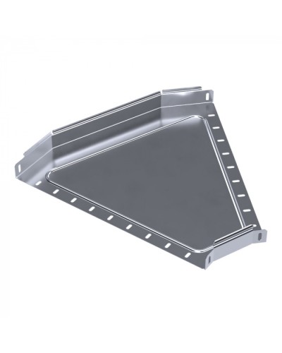 Угол горизонтальный 45 градусов Стандарт INOX (AISI 316) 500х50 Промрукав (PR16.3449) в Чебоксарах Аксессуары для лотков Pintop.ru