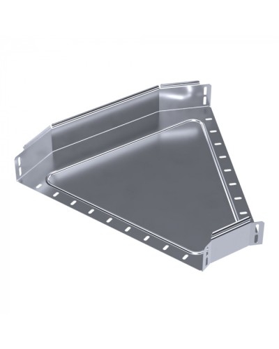 Угол горизонтальный 45 градусов Стандарт INOX (AISI 316) 500х80 Промрукав (PR16.3450) в Чебоксарах Аксессуары для лотков Pintop.ru