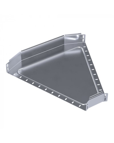 Угол горизонтальный 45 градусов Стандарт INOX (AISI 316) 600х80 Промрукав (PR16.3453) в Чебоксарах Аксессуары для лотков Pintop.ru