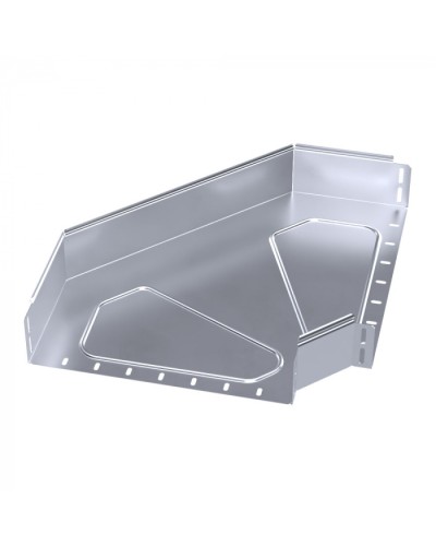 Угол горизонтальный 90 градусов Стандарт INOX (AISI 316) 400х100 Промрукав (PR16.3538) в Чебоксарах Аксессуары для лотков Pintop.ru