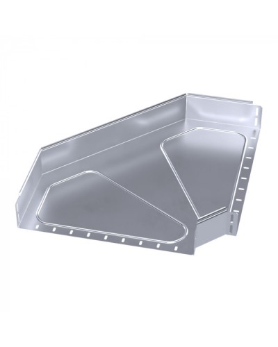 Угол горизонтальный 90 градусов Стандарт INOX (AISI 316) 500х100 Промрукав (PR16.3541) в Чебоксарах Аксессуары для лотков Pintop.ru